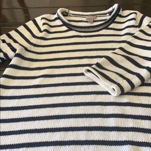 Chico’s striped cotton sweater